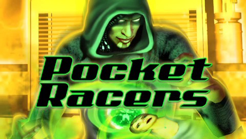 Pocket Racers title screen for PSP